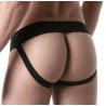 LEADER Jockstrap Brut Noir-Rouge